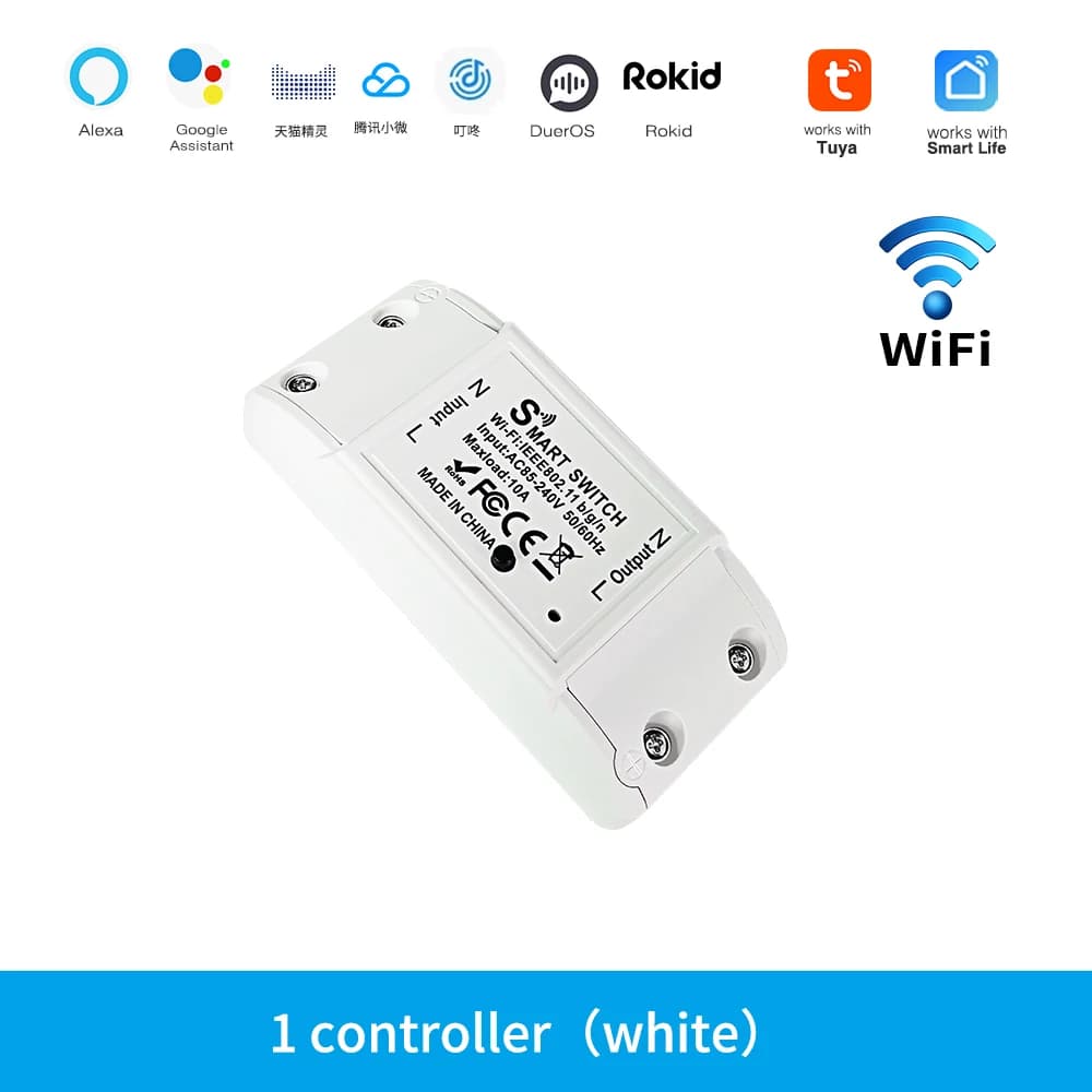 WIFI Switch Smart Home Automation modulo relè Tuya Alexa Timing Switch Smartlife APP relè di controllo remoto Wireless