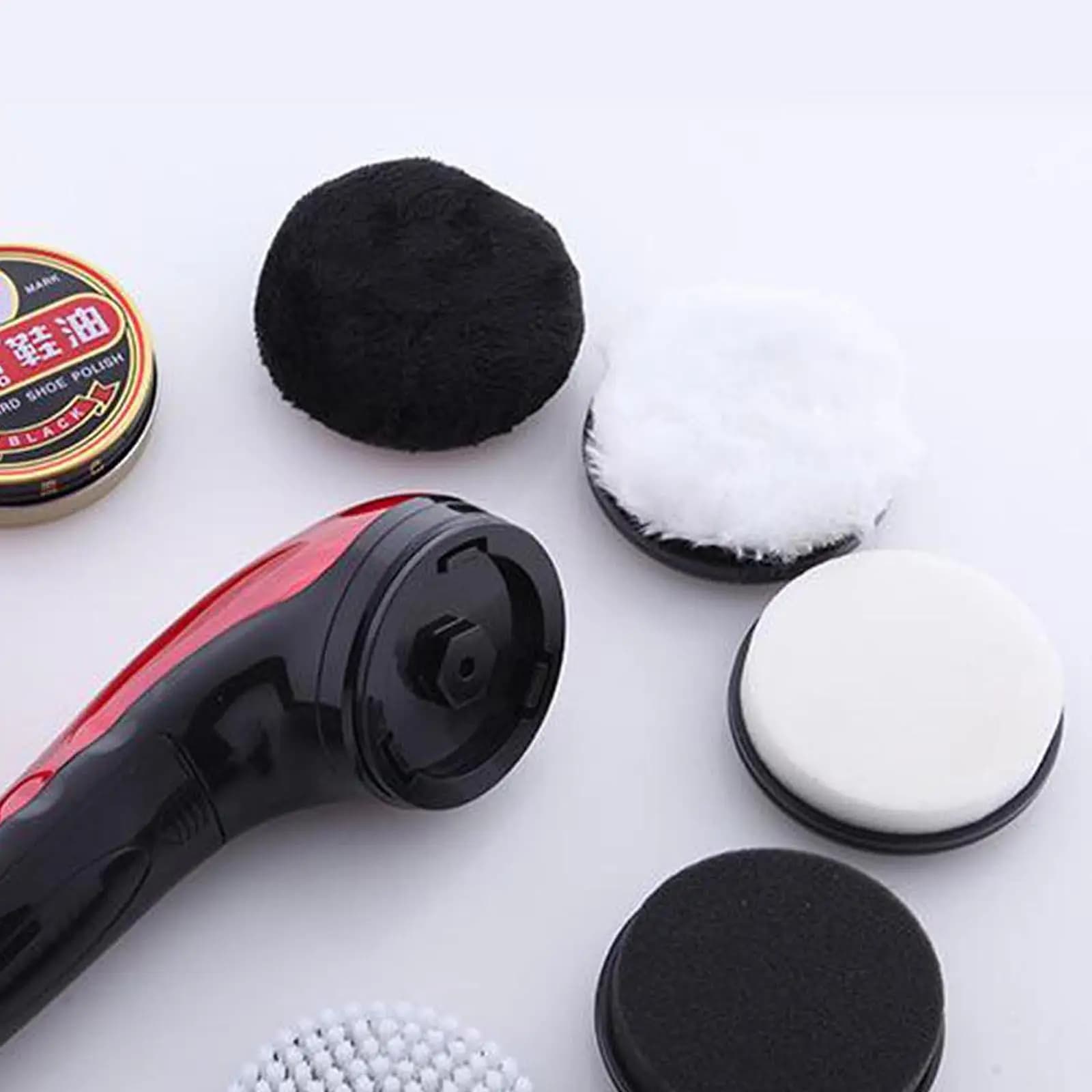 Lucidatrice Elettrica per Scarpe, Kit Portatile per la Pulizia, Spazzola per Lucidare, Cura delle Calzature per Casa e Viaggio
