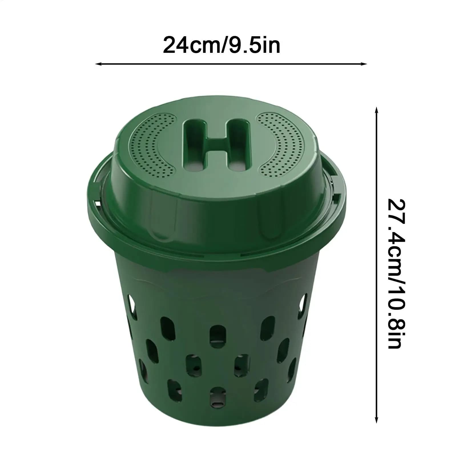Compostiera interrata con fori di ventilazione per giardino, vivaio, orto, aiuole rialzate e cortile