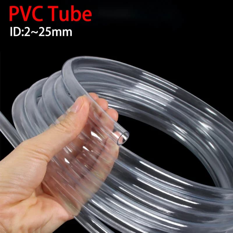 1M/3M/5M Transparent PVC Plastic Pipe High Quality Water Pump Tube 2 3 4 5 6 8 10 12 14 16 18 20 25mm Garden Pipe