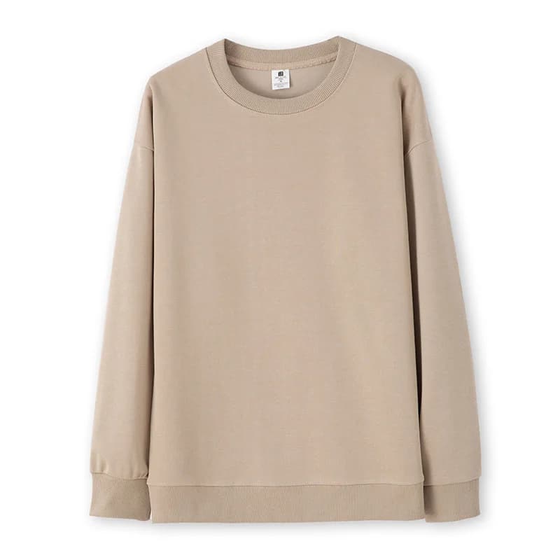 Loose Fit Pure Cotton Long Sleeve Hoodie Unisex Autumn Base Layer Shirt Couple's Trendy Top Quality Cotton 100% Artistic Style