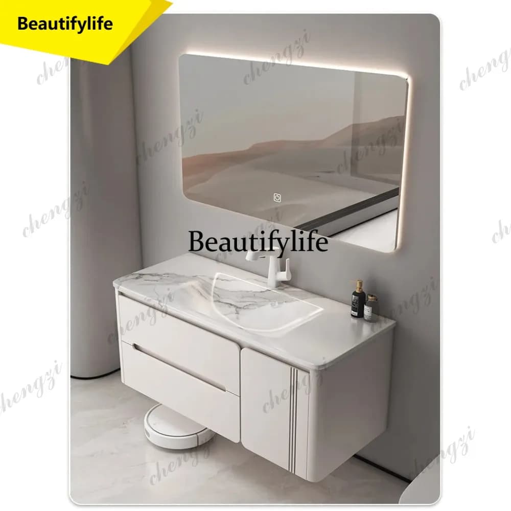 M02 Bathroom Storage Furniture Toilet Paper Holder Armoire Crack Shelves Wardrobe Vanities Bathroom Cabinet Sink