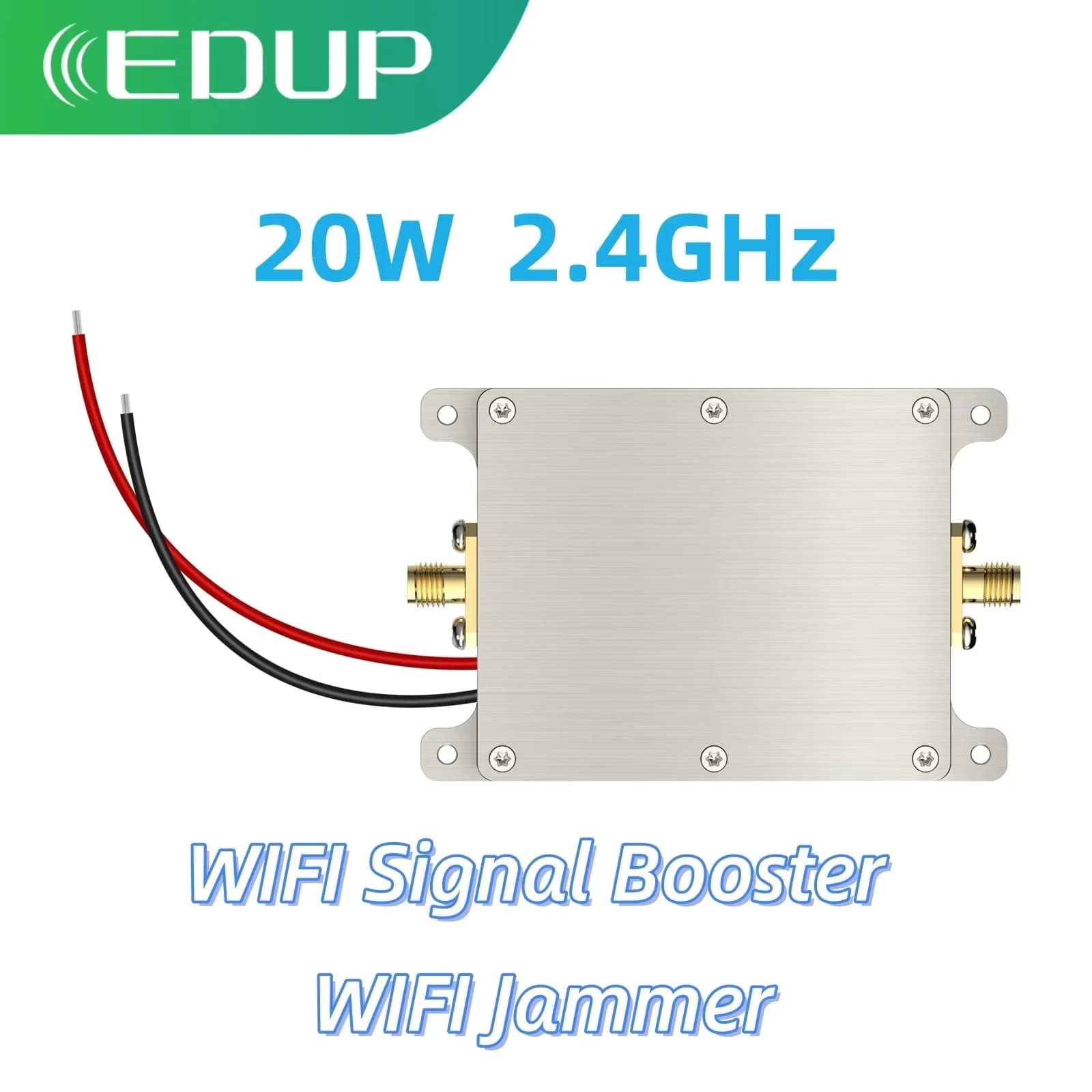 EDUP AB020 20W 2.4GHz Booster WiFi unidirezionale Connettore booster di segnale ad alta efficienza per amplificatore ripetitore