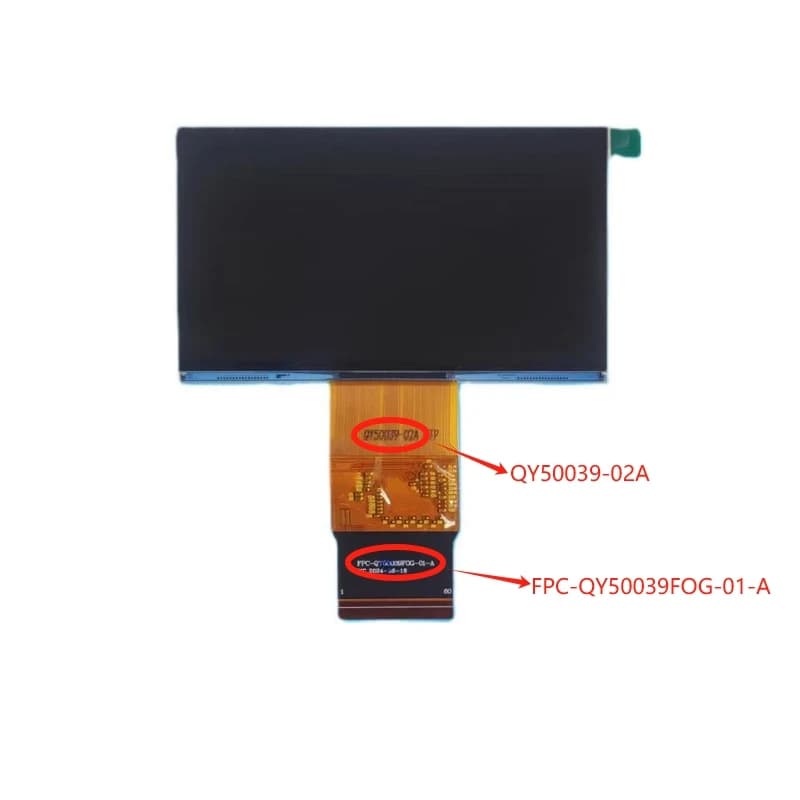 FPC-QY50039FOG-01-A QY50039-02A Display LCD per parti di riparazione dello schermo del proiettore