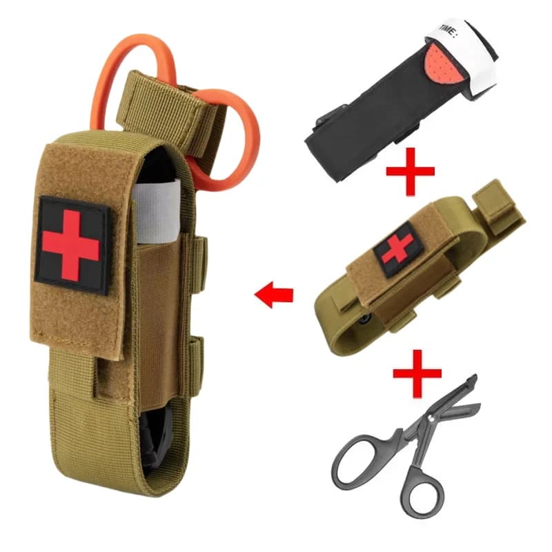 Outdoor Emostatic Molle Survival Set Pouch Nursing Bag for Medical Tool Holder Outdoor Equipment