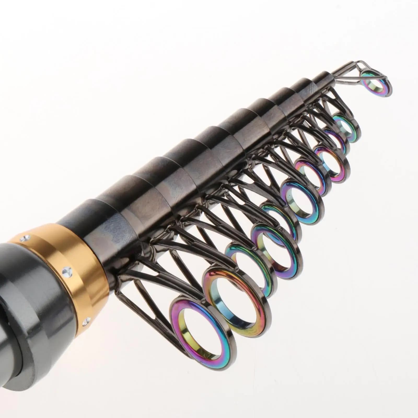 Canna da Pesca Telescopica e Mulinello in Fibra di Carbonio, Kit Ultraleggero per Pesca in Barca, Lago e Fiume