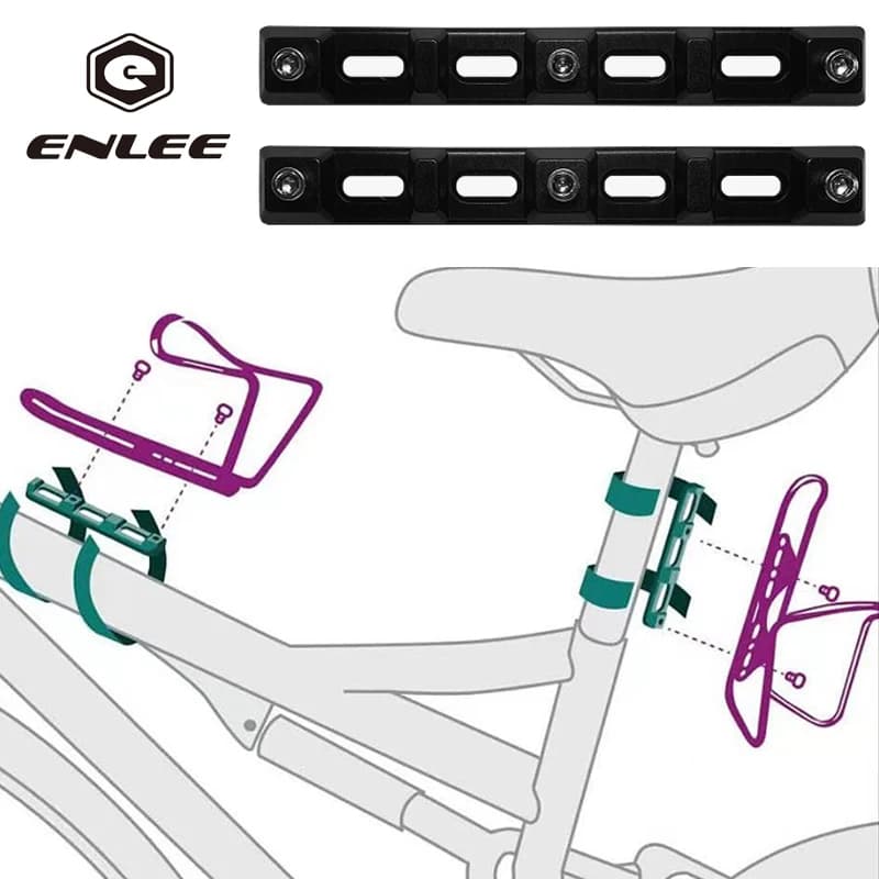 ENLEE Sedile di conversione per bicicletta leggero Fibbia ultraleggera Porta bollitore per bici Accessorio multifunzionale per portaborraccia