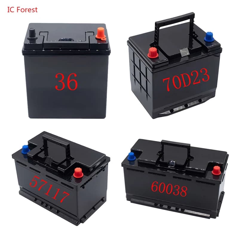 Scatole di immagazzinaggio batteria avviamento auto 12V 24V Custodia in plastica impermeabile 3S Li-ion 4S Lifepo4 Custodia batteria Pali in rame ad alta corrente