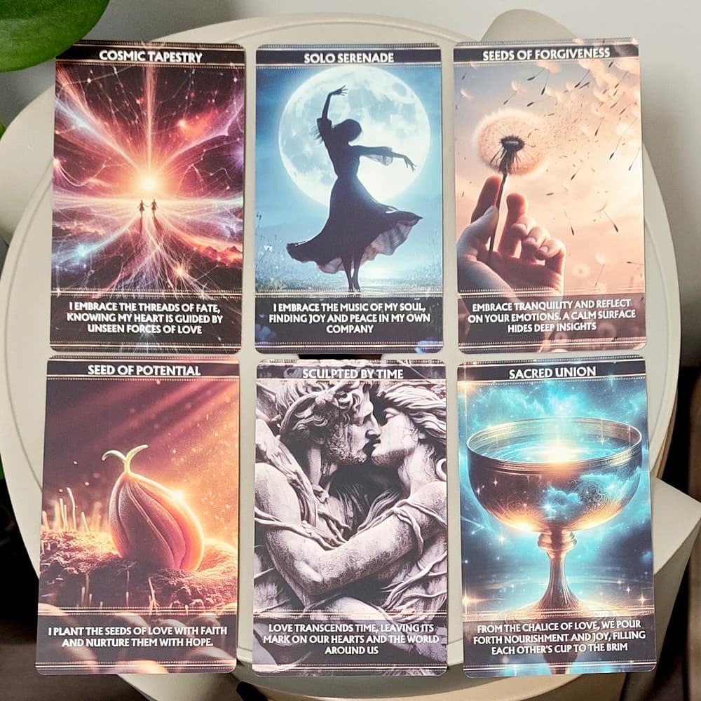 12*7cm per Messaggi di Guida e Manifestazione dall'Universo, 36 Carte Oracolo di Affermazione Spirituale