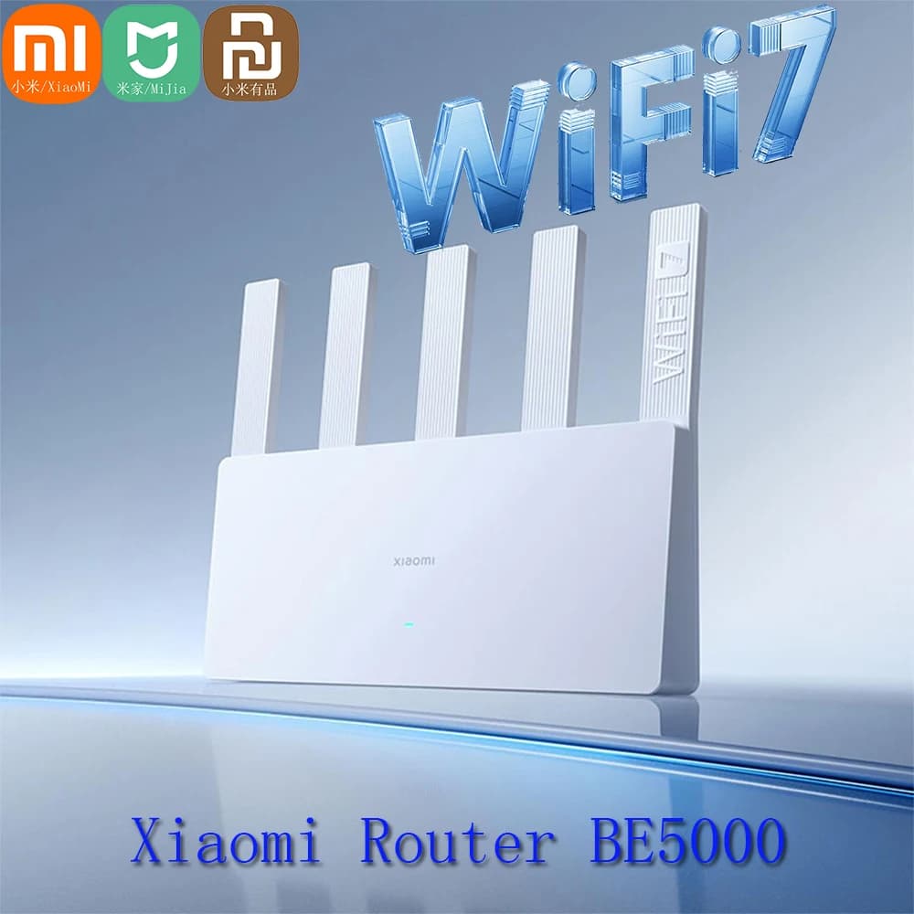 Xiaomi Mijia Mi BE5000 2.5G Wifi 7 Router Wiress Mesh Group 2.4GHz 5GHz MLO Dual Band funziona con amplificatore esterno ripetitore