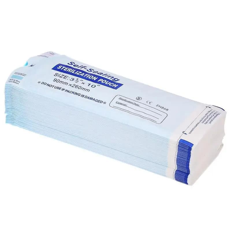 200PCS Self-Sealing Sterilizer Pouches Bags 4 Size Disposable Nail Art Disinfection Bag Tattoo Nail Dental Tool Storage Bag