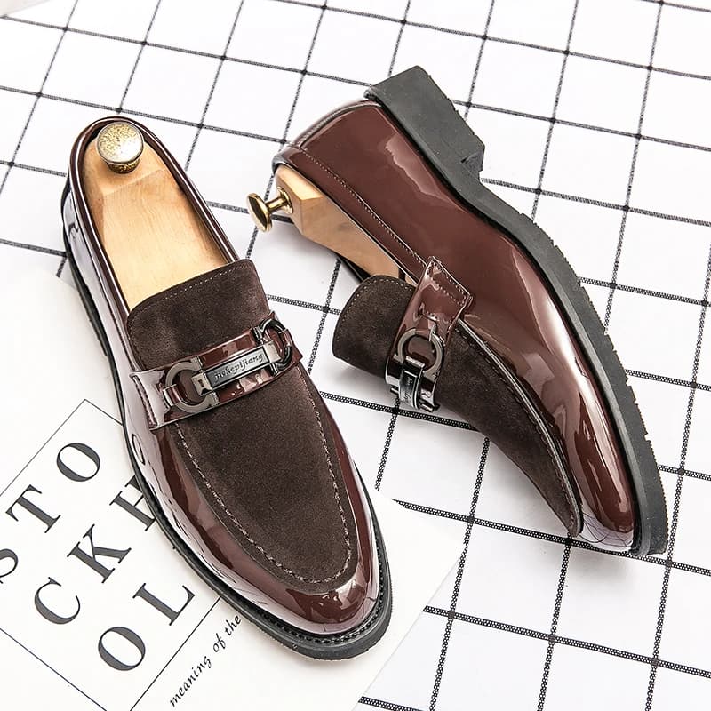 New Mens Dress Handmade Italy Style Paty Leather Wedding Designer Flats Oxford Formal Party Casual Driving Shoes for Men mocassini