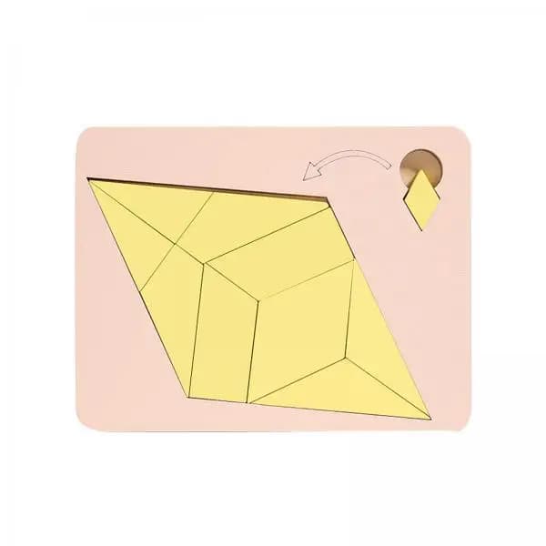 Blocchi di Forme Geometriche in Legno Montessori, Puzzle Educativo per Bambini, Giochi di Apprendimento