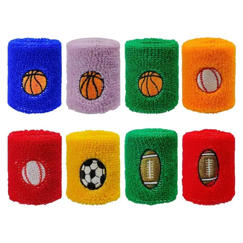 Braccialetti sportivi per bambini Fasce da polso per bambini Fasce sportive per basket Baseball Calcio Calcio Accessori fitness