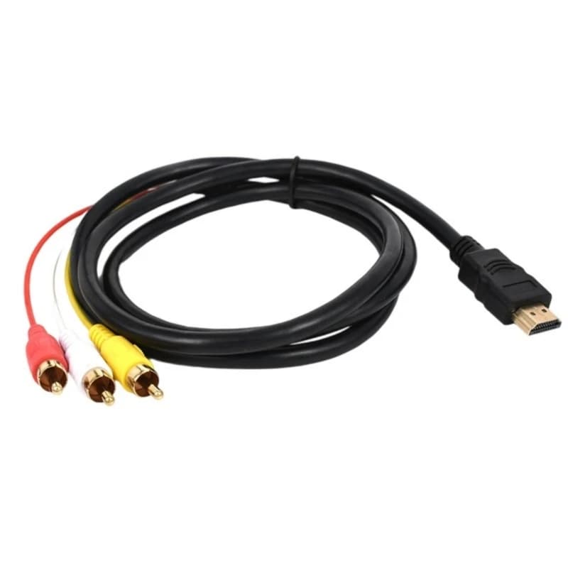 1.5M 5FT HDMI-Compatibile AV Maschio A 3 Conversione RCA TV Set-Box DV DVD Audio Video Cavo A 3RCA Cavo Digitale Convertitore Adattatore