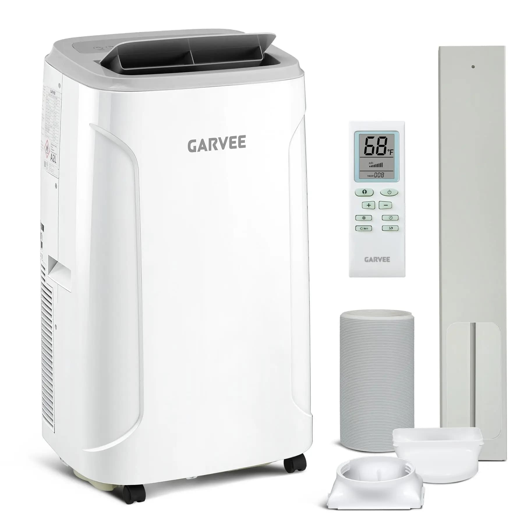 Condizionatore d'Aria Portatile 12000 BTU 3-in-1, Unità AC per Stanza, Raffreddatore, Deumidificatore, Ventilatore con Telecomando e Kit per Finestra, Raffredda Camere da Letto fino a 550 Piedi Quadrati
