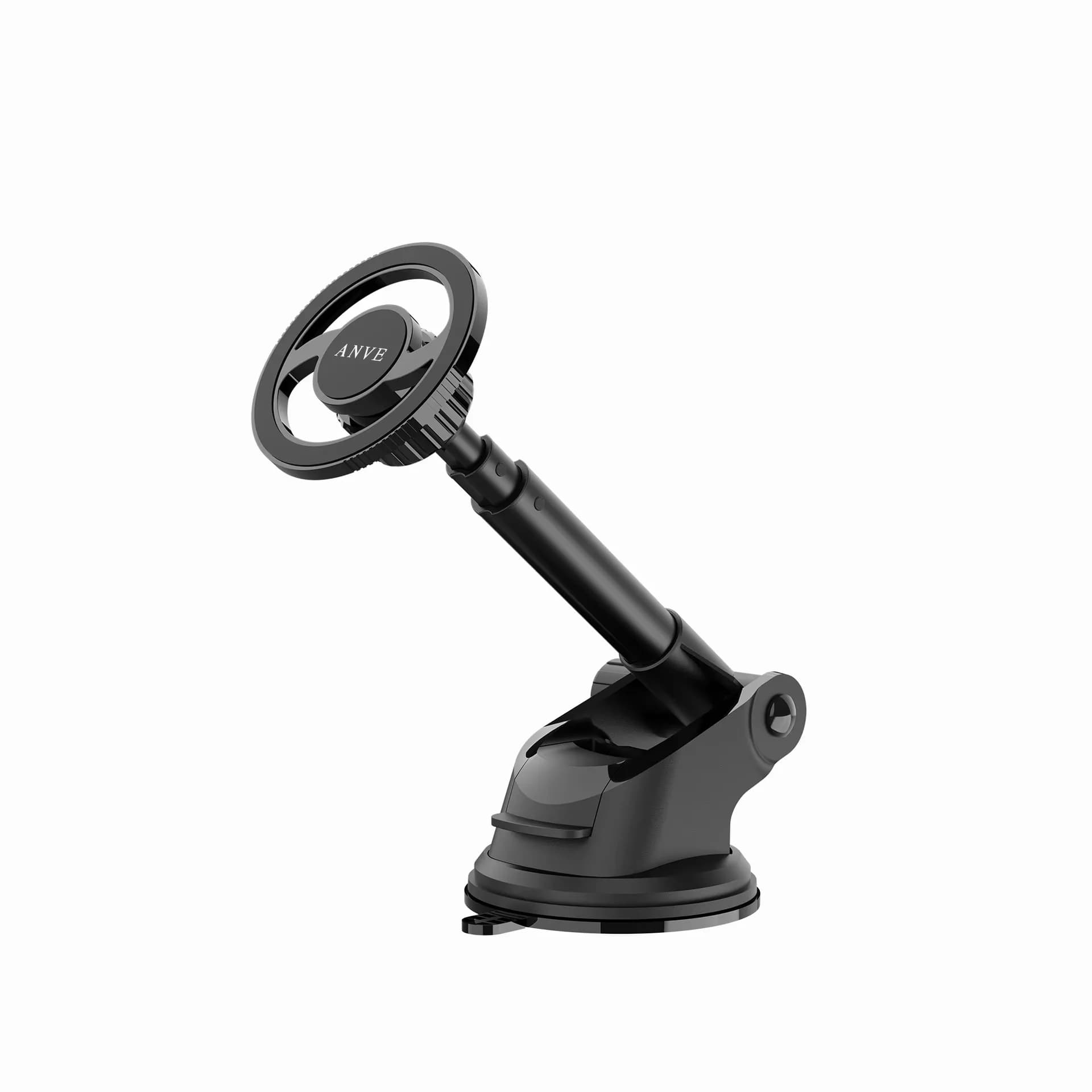 Supporto per auto Magsafe transfrontaliero con anello per gancio per presa d'aria con testa magnetica stabile per smartphone Compatibile con ventosa per montaggio magnetico