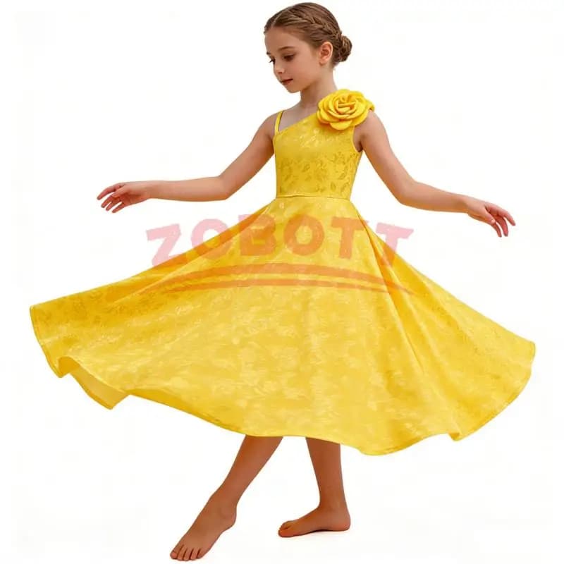 Vestito da Principessa Judy di Zootopia per Bambine, Costume Giallo Stampato per Halloween, Feste, Compleanni, Serate Eleganti