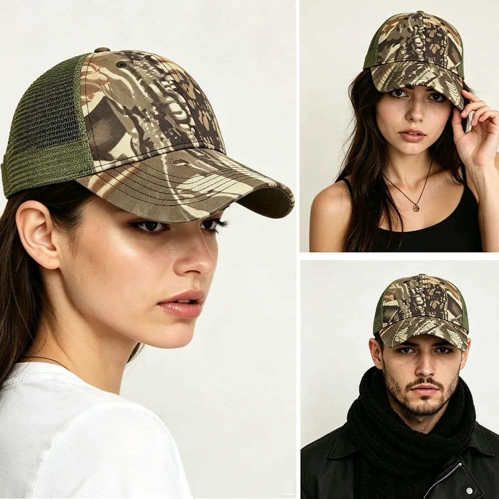 Outdoor sports sunscreen visor hat men's and women's camouflage cap outdoor new baseball hat spring summer autumn net hat