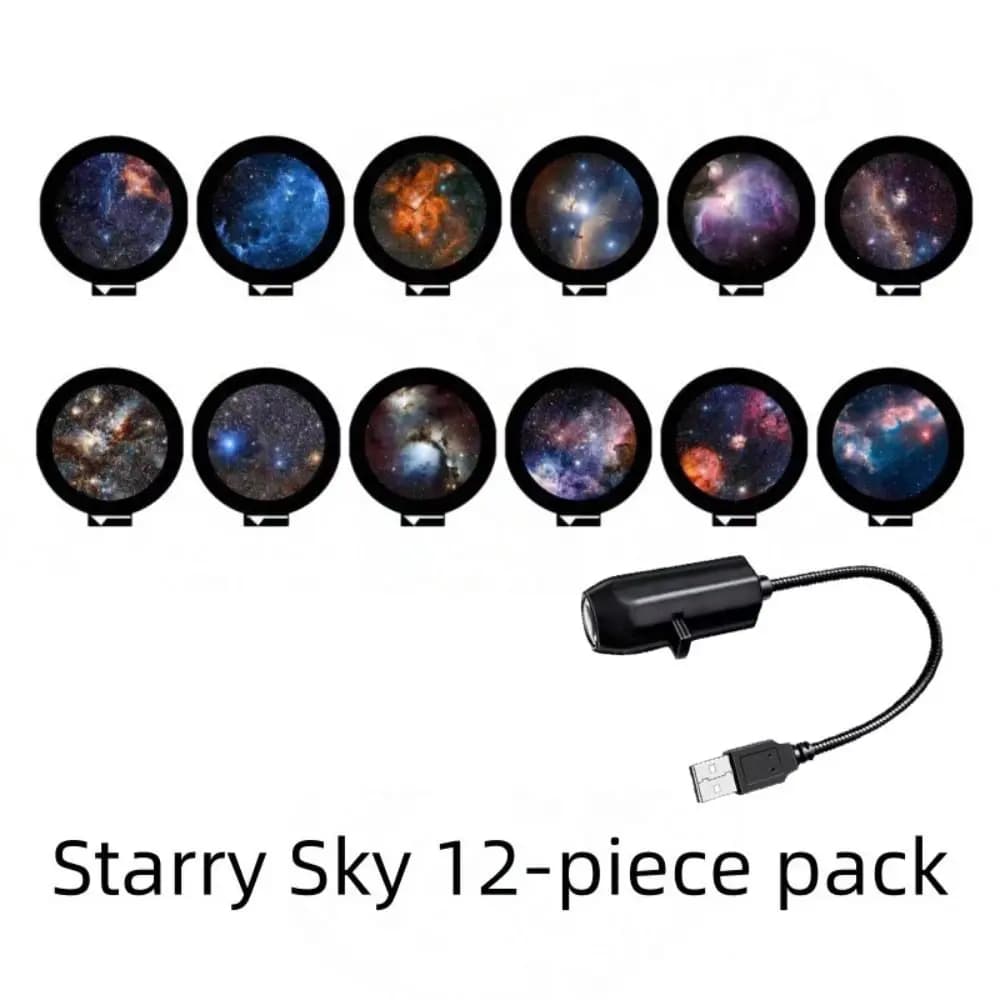 Hot Sale Mini Size Star Projector USB Powered Portable Night Light Ceiling Projection Atmosphere Light Bedroom