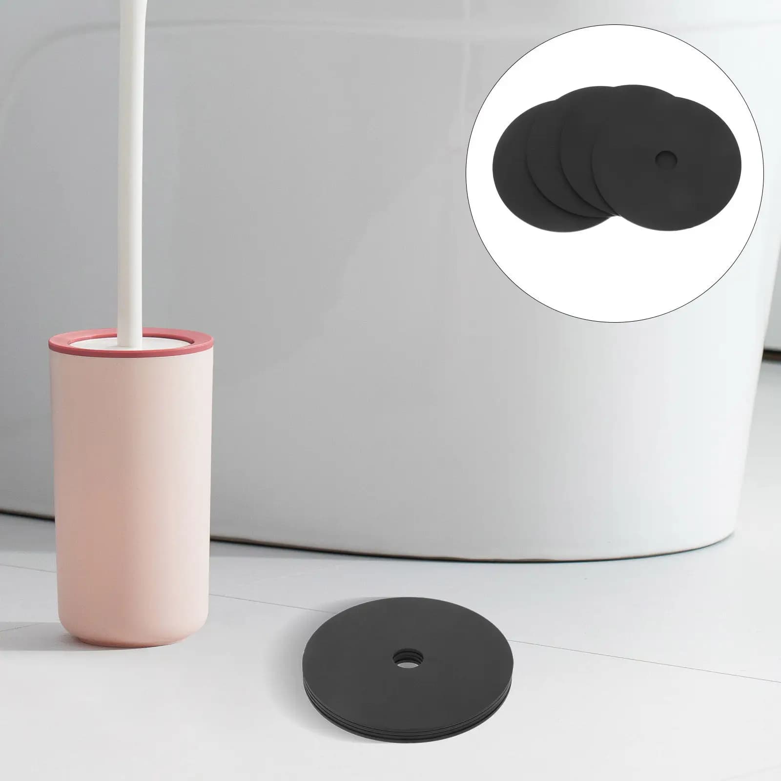 4 Pezzi Coperchi per Spazzole WC, Protezione Antispruzzo, Ricambi per Coperchio Vaso, Accessori Bagno, Parti Antispruzzo, Coperchio per Spazzola Pulizia WC