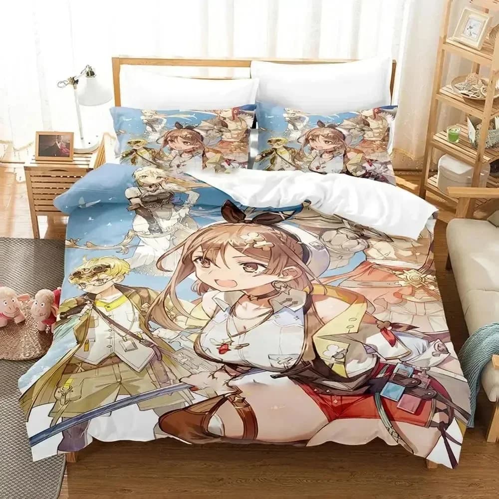 Atelier Ryza Ever Darkness the Secret Hide out 3D Duvet Cover Bedding Set Comforter Linen Pillowcases Home Decor Single Double