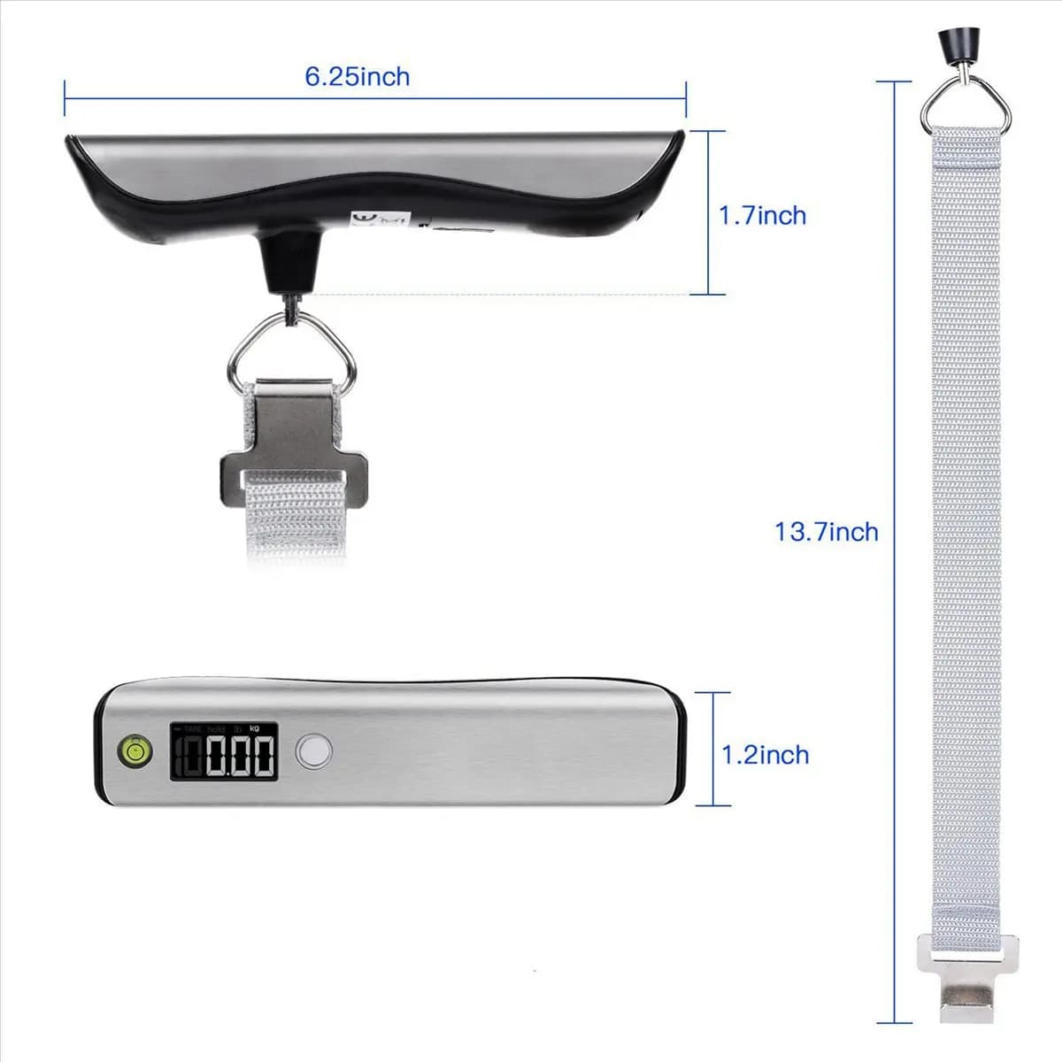 SDFC 2X Mini valigia bilancia display a LED 50Kg/110Lb bilancia digitale per bagagli per borsa da viaggio bilancia sospesa bilancia