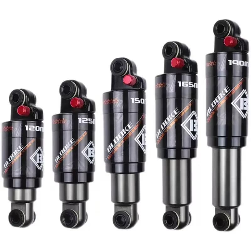 Ammortizzatore pressione aria posteriore bicicletta smorzamento coda morbida materiale in lega di alluminio ammortizzatore 120mm-190mm con pompa ad aria