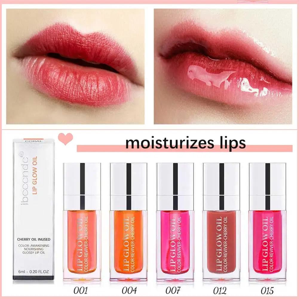 Lucidalabbra Gelatina di cristallo Tinta Idrata Sexy Plumper Glow Olio per labbra Ammorbidente Impermeabile Non appiccicoso Balsamo per labbra Cura Trucco Cosmetici