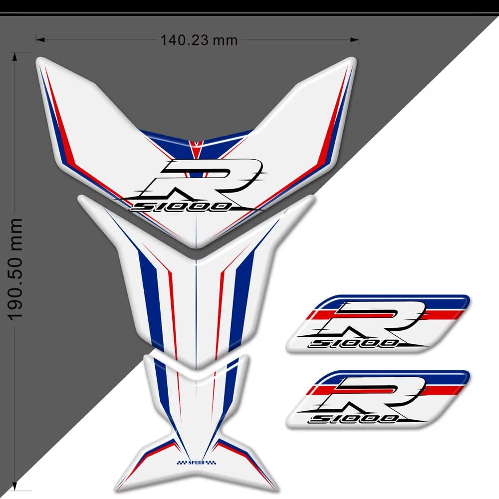 Adesivi per decalcomanie per canotta per BMW S1000R S 1000 R antiscivolo 2014 2015 2016 2017 2018 2019 2020 protezione per ginocchio a Gas laterale moto