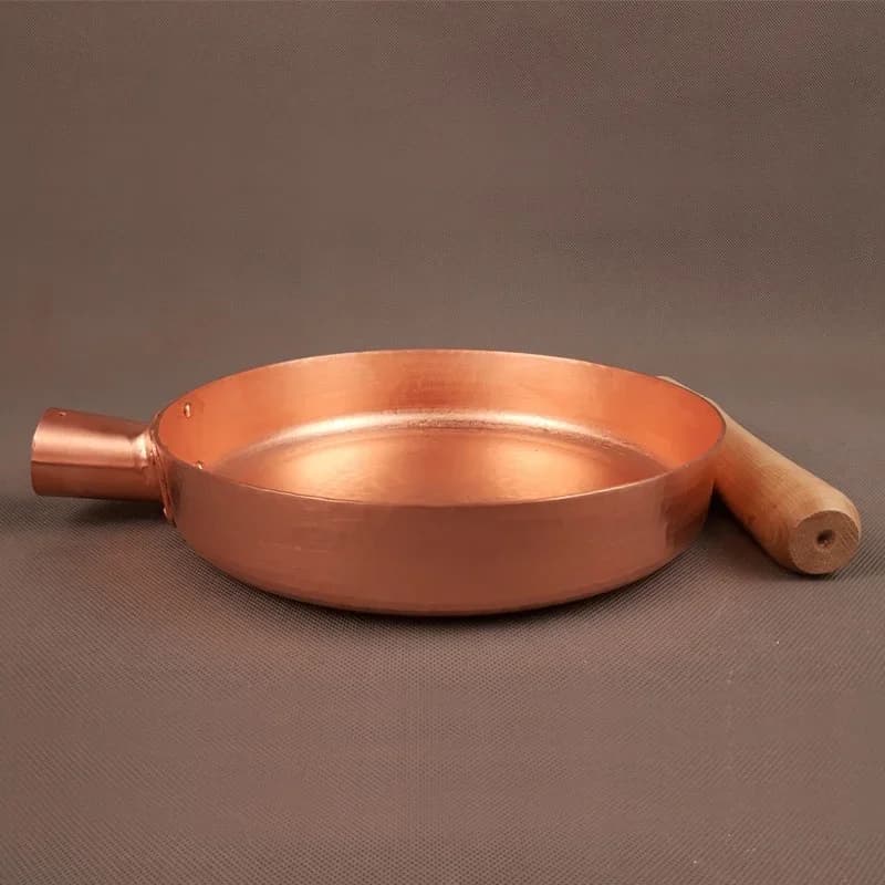 Copper Plate Heat Transfer 2 mm thickened non-stick pan Compatible with induction 100% handmade pure copper kitchen pot