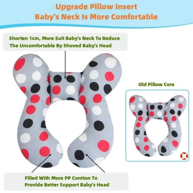 Baby Neck Pillows for Car Seat,Pushchair,Upgraded Baby Support Pillow, Travel Baby Travel Pillow for Head and Neck