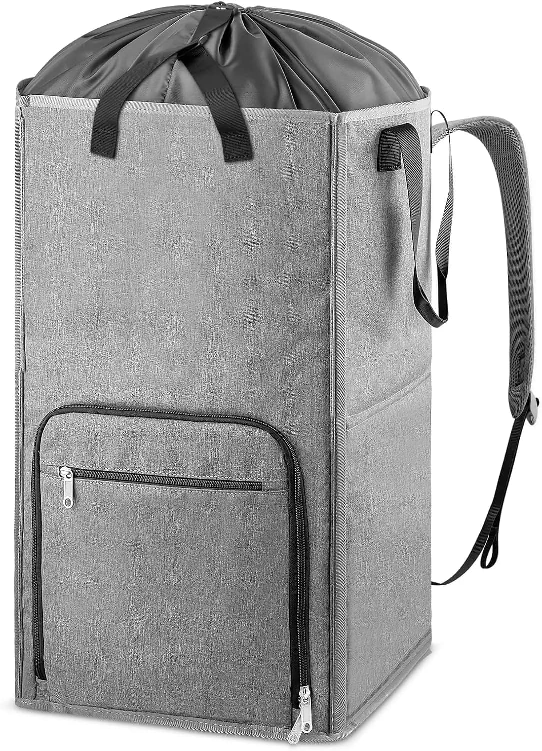 Bag for extra large linen, basket basket 2 in 1 with adjustable straps for dormitory, apartment and travel