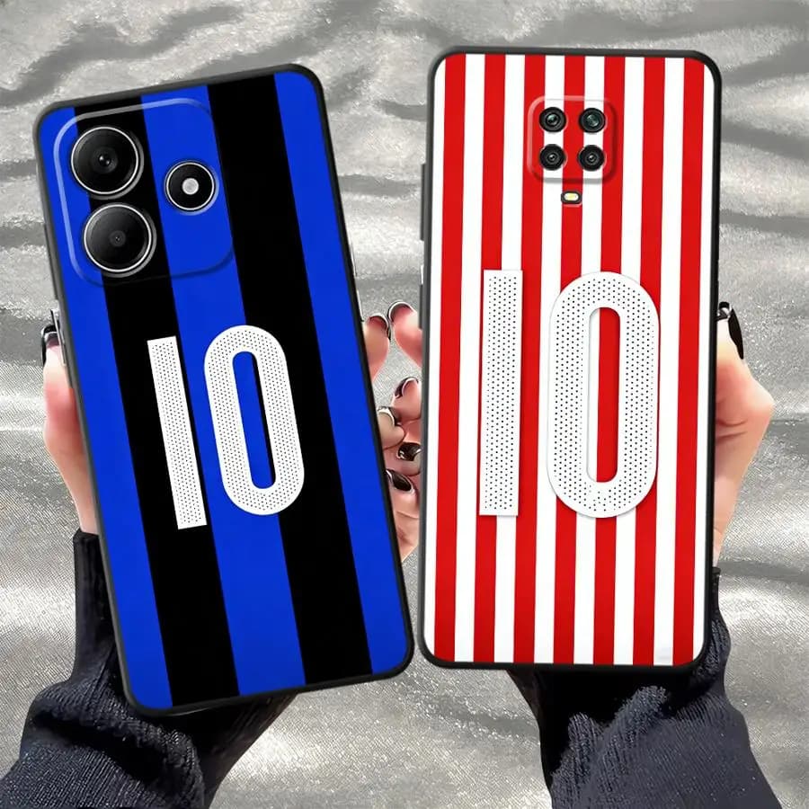 Football Fashion Digital 10 Case for Xiaomi Poco C71 X3 NFC F5 F3 X4 X3 Pro F4 C85 Soft Funda Back Phone Cover