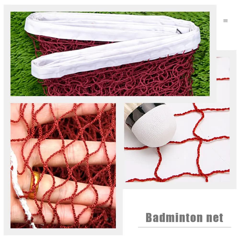 Rete da badminton in nylon, leggera, pieghevole, resistente all'usura, per sport indoor e outdoor, per badminton, tennis, pallavolo, gioco in famiglia