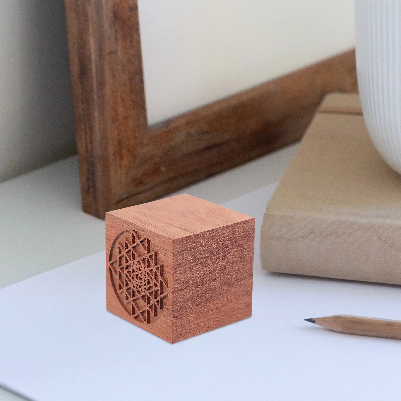 Handcrafted Wooden Essential Oil Diffuser Block Effective Fragrance Diffusion Versatile Aroma Diffuser for Home Office Car Use