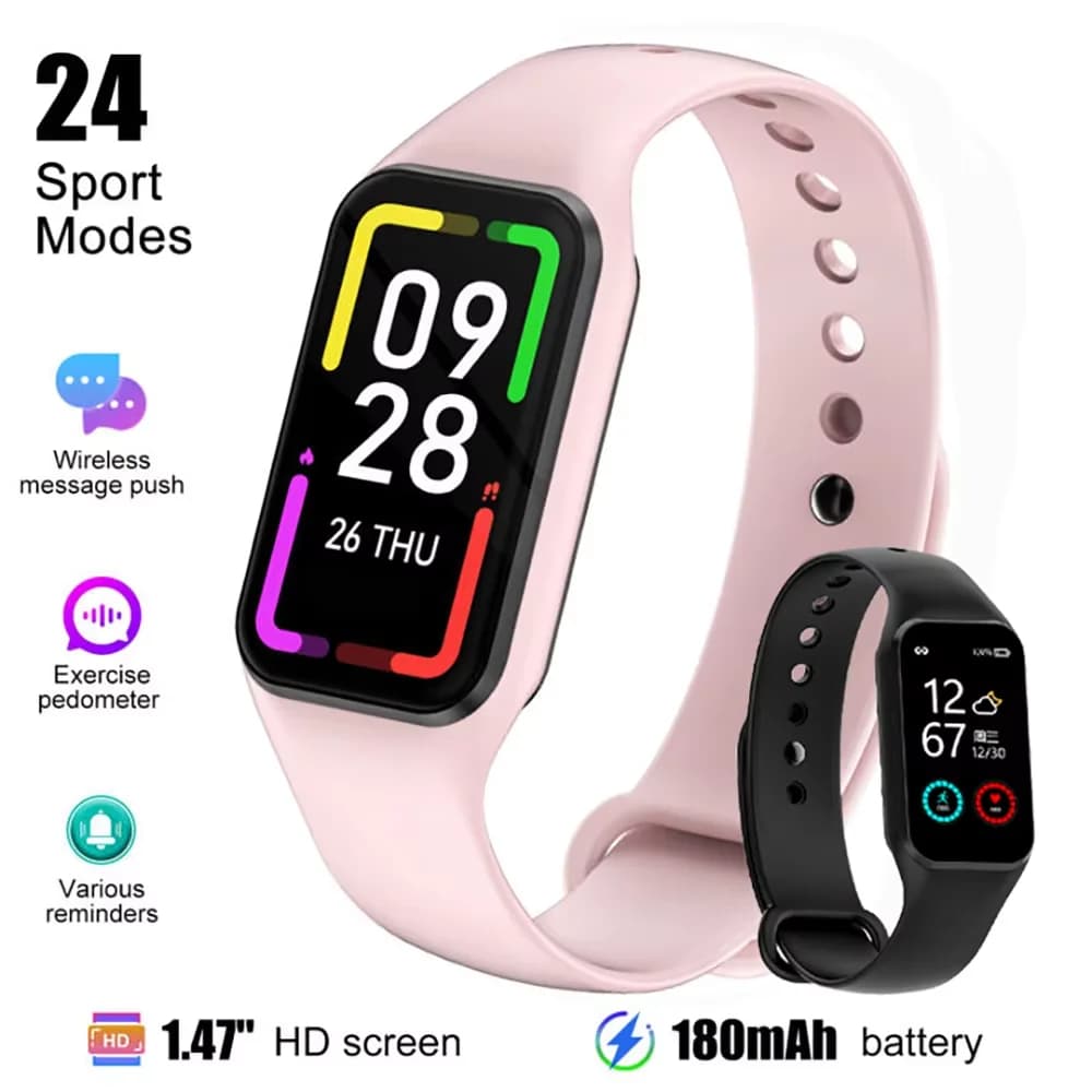 Smartwatch Blackview R1 con Monitoraggio della Frequenza Cardiaca e della Pressione Sanguigna, Orologio Intelligente Impermeabile, Fitness Tracker, Orologio Sportivo per Android e iOS