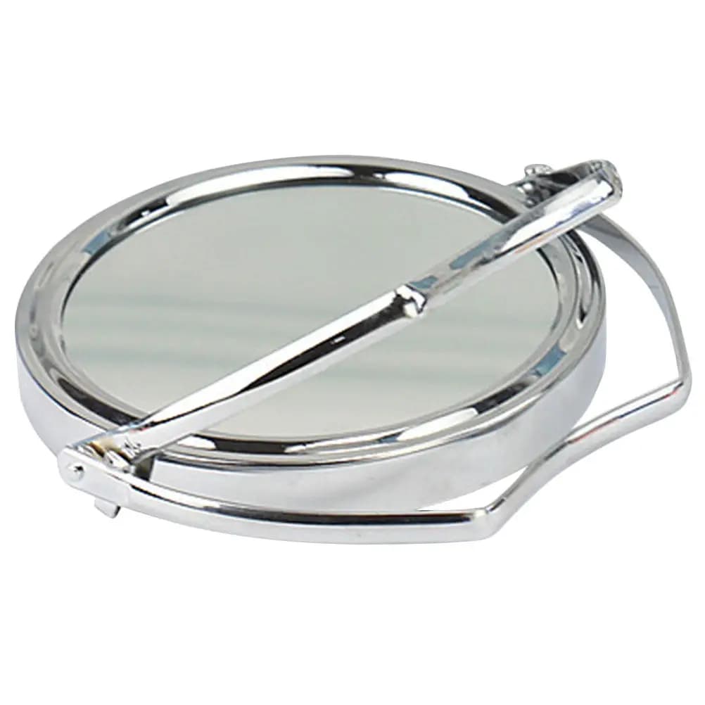 Specchio da Trucco Girevole da Tavolo in Metallo, Design Pieghevole, Angolo Regolabile, Specchio HD per Bagno, Scrivania e Tavolo da Toeletta