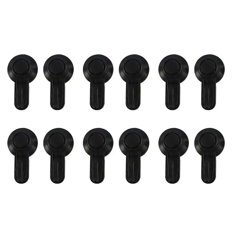 THIVN-12 Pcs Suction Cup Hooks Powerful Suction Cup Bathroom Hooks,Vacuum Wall Hooks For Towel,Waterproof Shower Hooks