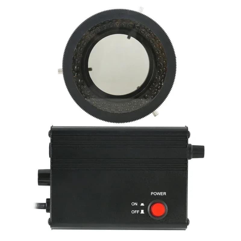 78 pcs polarizer LED ring light illuminator lamp for control box stereo microscope power adapter regulated vision