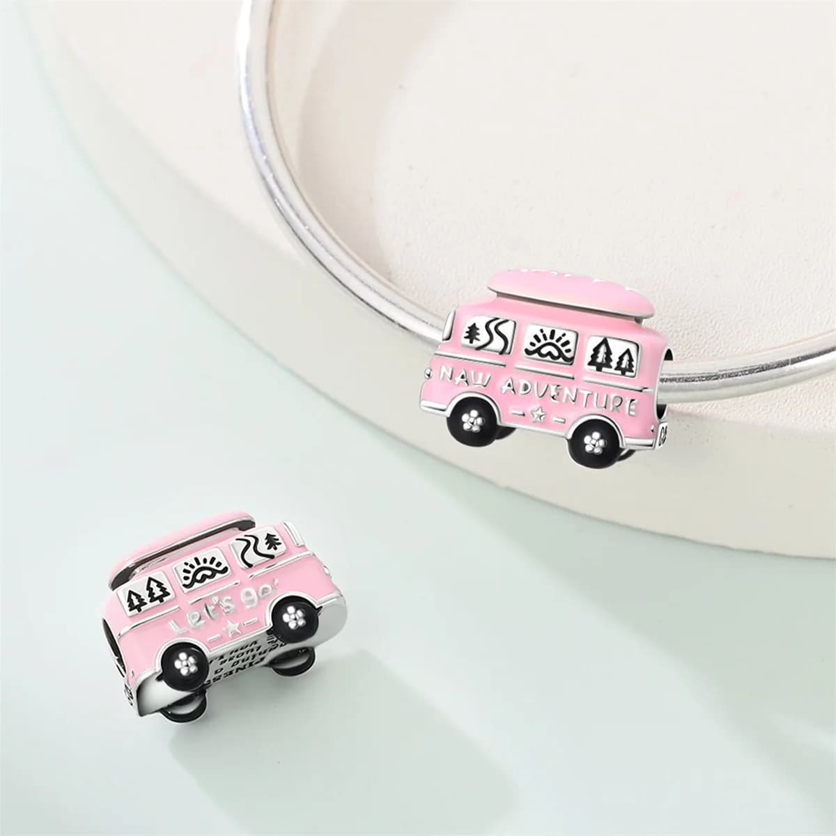 925 Sterling Silver Adventure Charms Beads CZ Zircon Dangle Fit 3mm Original Bracelet DIY Women Party Jewelry Gifts