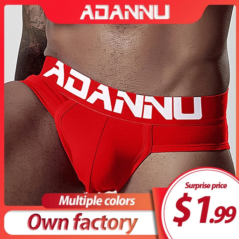 Adnu intimo uomo Slip Sexy triangolo modale Smooth Cueca Masculina mutandine maschili traspiranti Slip Homme Bikini