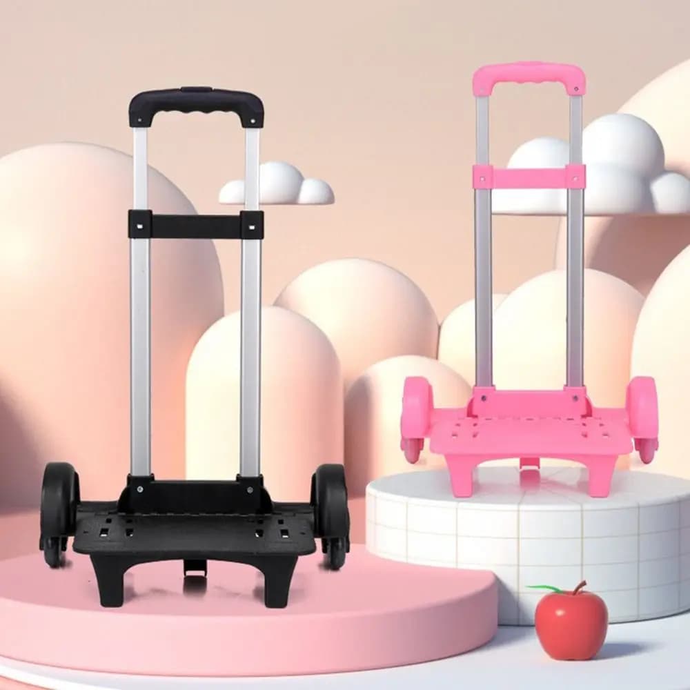 Portable 2 Wheel Luggage Travel Hand Cart Student Backpack Pet Bag Pullling Rod Carrier Trolley Rack