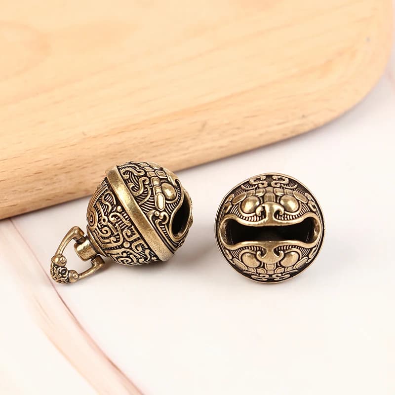 Brass Bell Handicraft Die Casting Drop Wind Chime Key Car Button Decorative Ornament Creative Gift