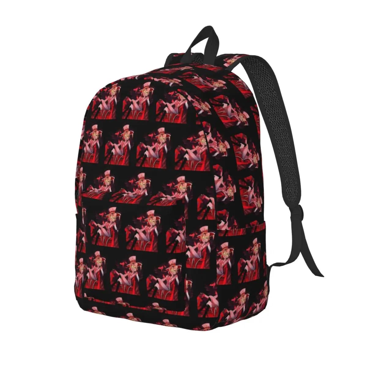 Zaino Hazbin Hotel Lucifer per studenti, borsa da scuola, zaino da viaggio per escursioni, per uomo e donna, borsa a tracolla alla moda