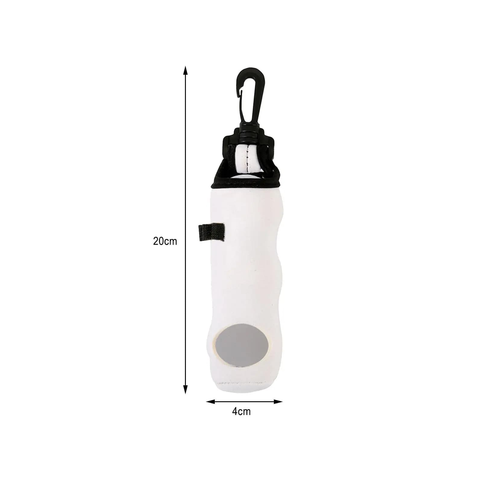 Durable Golf Ball Pocket Clip Large Capacity Neoprene Golf Tee Holder Pouch for Golf Tools and Practice