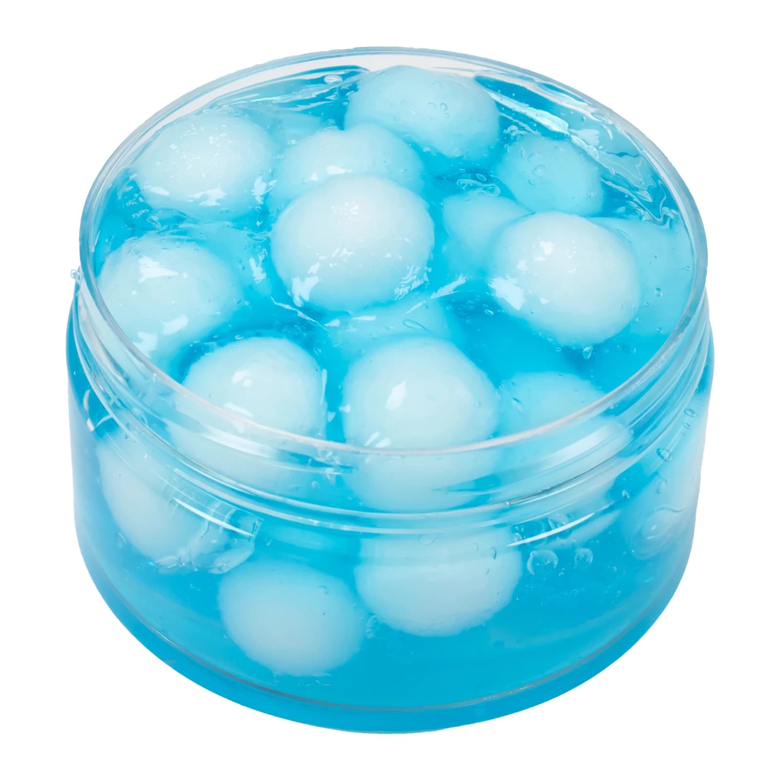 Kit di melma croccante di cristallo con sfera rotonda soffice da 120 ml, gelatina super morbida e non appiccicosa, ciondoli di melma trasparente, plastilina, regali per feste di compleanno
