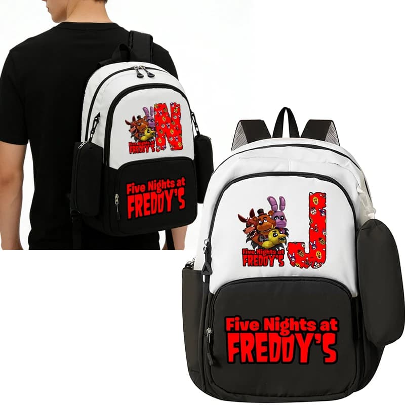 Backpack Five Night's At Freddy Letter AZ Backpack Soul Game High Capacity Backpack Students' Backpack