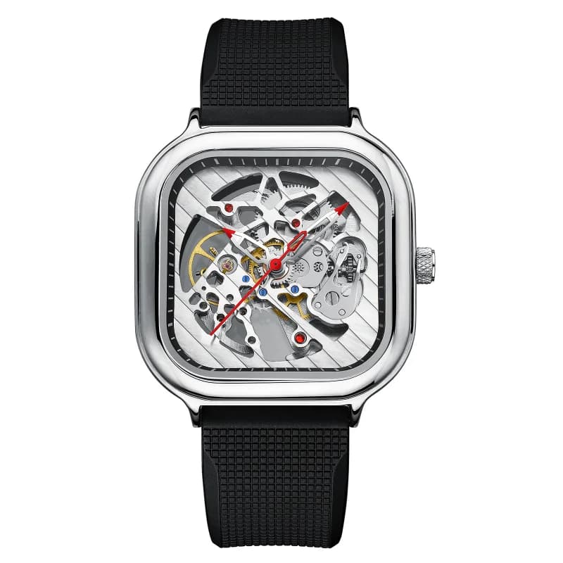 Orologio Meccanico Quadrato AILANG di Tendenza, Impermeabile 3 Bar, Stile Steampunk, Logo Personalizzabile OEM, Orologio Originale Milano
