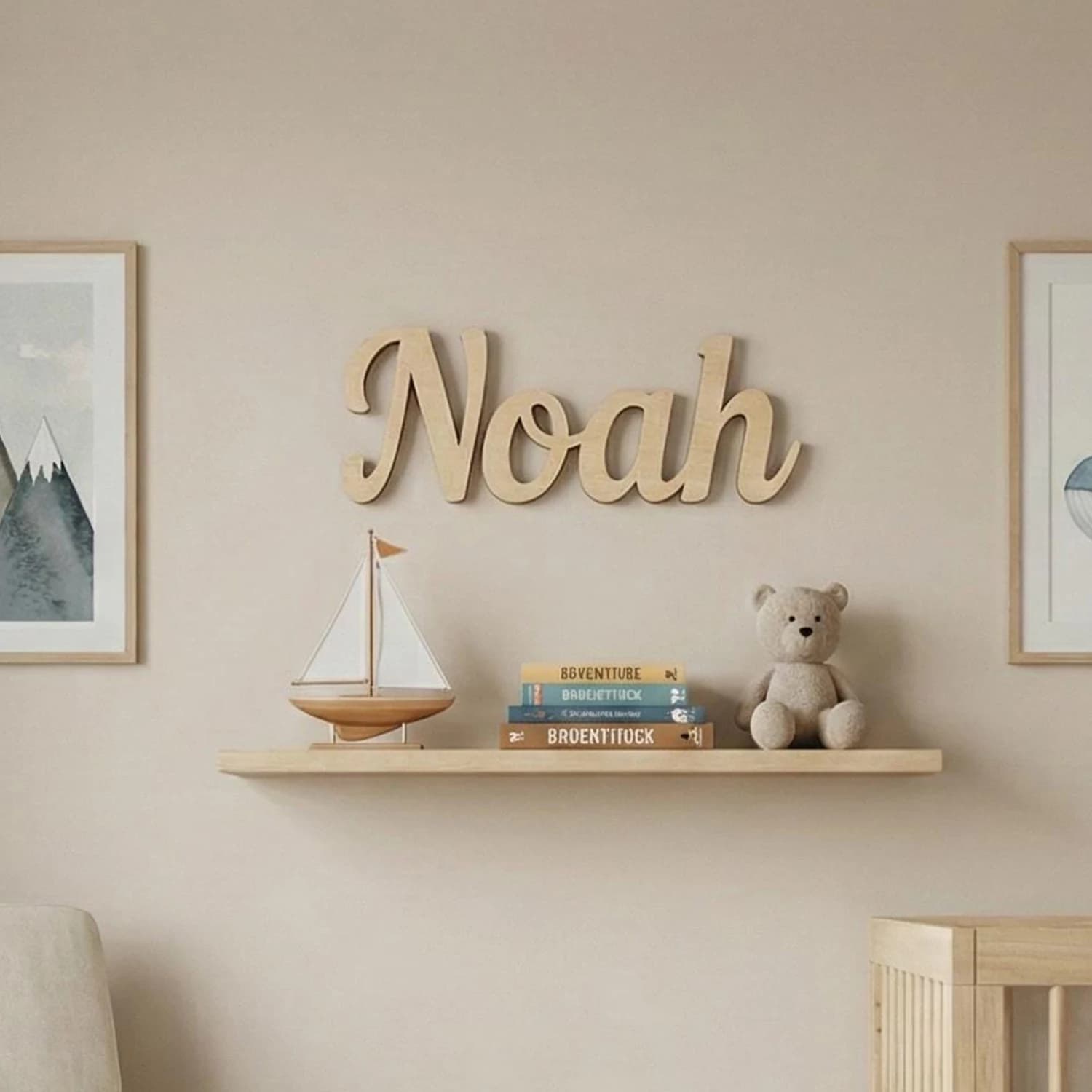 1pc Personalized wooden surname brand, Custom content, Wall name decoration, preferred gift